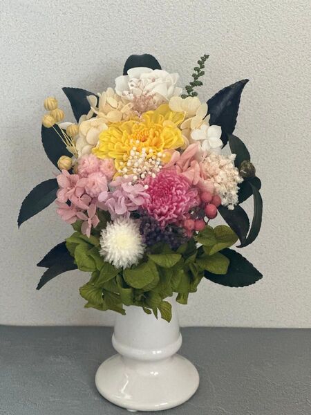プリザーブドフラワー御供えの花
