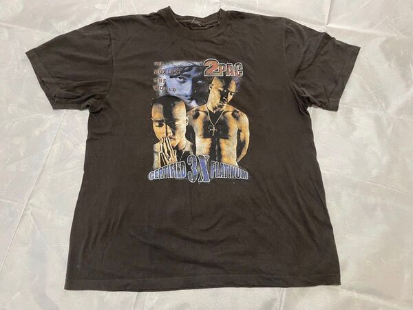 2PAC 半袖Tシャツ 黒L