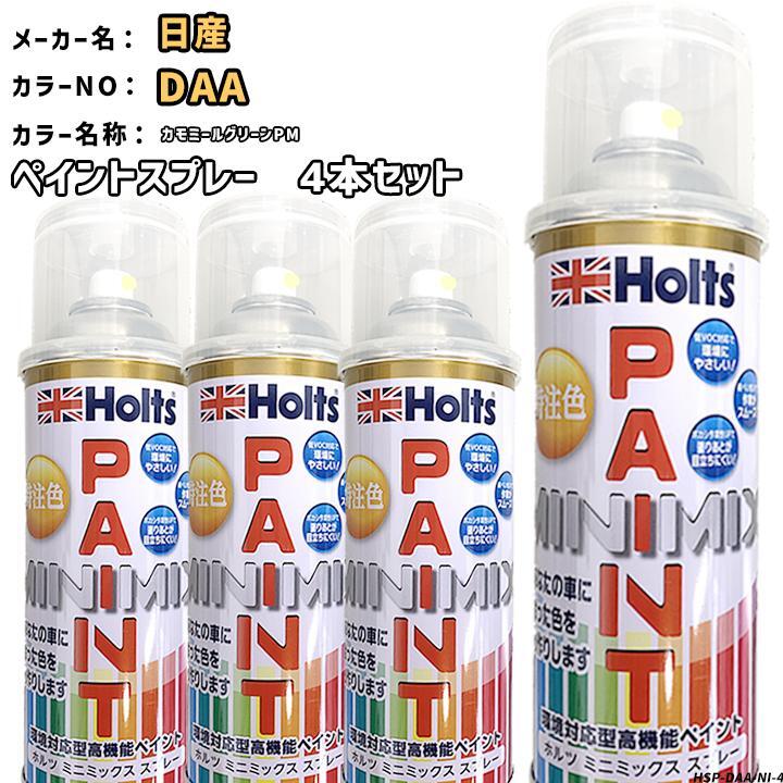 holts ペイントスプレー 4本セット 日産 DAA カモミールグリーンPM ホルツ MINIMIX