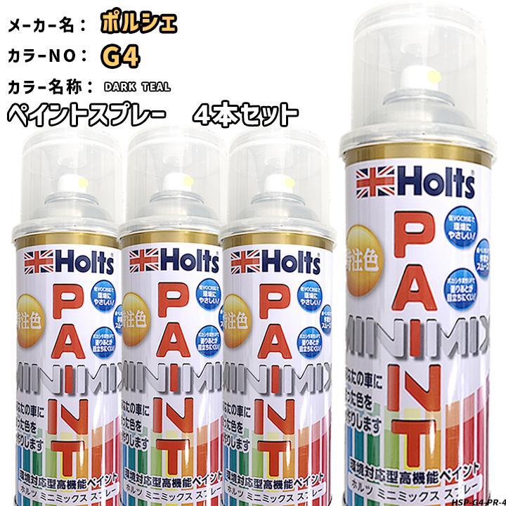 holts ペイントスプレー 4本セット ポルシェ G4 DARK TEAL ホルツ MINIMIX