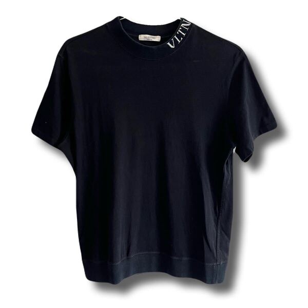 VALENTINO ヴァレンティノ Tシャツ モックネック ハイネック ブラック