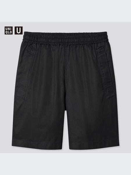 UNIQLOuイージーワイドフィットショートパンツSブラック
