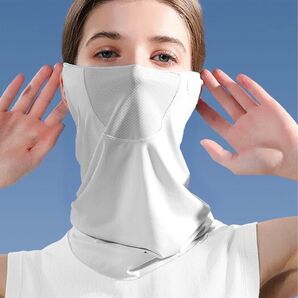 UV クール フェイスマスク 夏用 冷感 マスク フェイスカバー ネックカバー UVカット ランニング バイク スポーツ