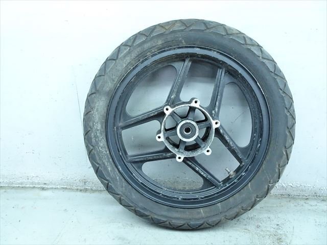 εB240622 -17 Kawasaki GPZ400R ZX400D Showa 60 год оригинальный переднее колесо Тряска, колебание нет! шина требуется замена!