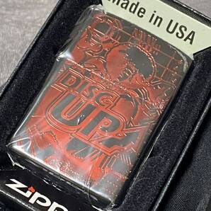 zippo DISC UP RED 前面加工 希少モデル 2020年製 ディスクアップ ケース 保証書付き