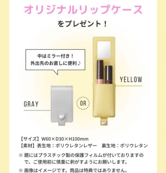2個纏め売り ワタシプラス オリジナルリップケース
