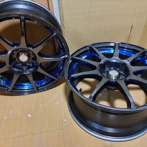 4本セット メッキ Weds ウェッズ SA70 8J +32 PCD114.3 17インチ ホイール