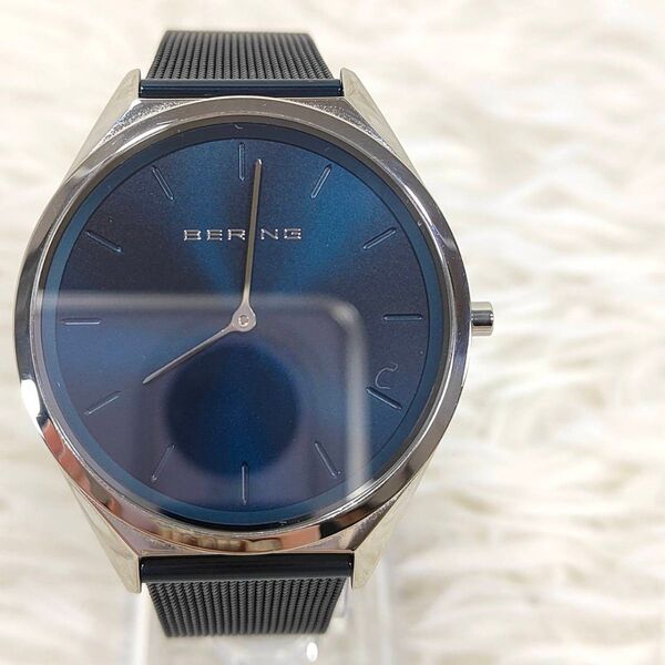BERING 腕時計 ネイビー レディース ウルトラ スリム