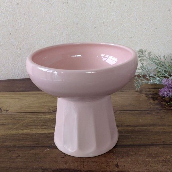 新品 日本製 美濃焼 ペットフード ごはん皿 犬 猫 ペット用 食器 フードボウル 水入れ ピンク
