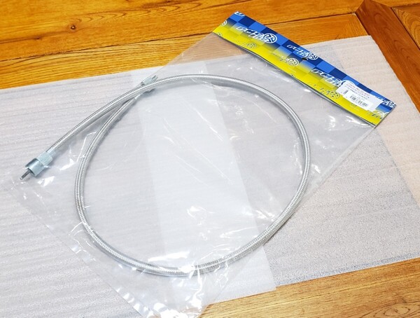 PMC│ステンメッシュ スピードメーター ワイヤー│ Z1/Z2 (50mmロングタイプ) Z750-1000 '77-'79│スピードメーターケーブル│72-432
