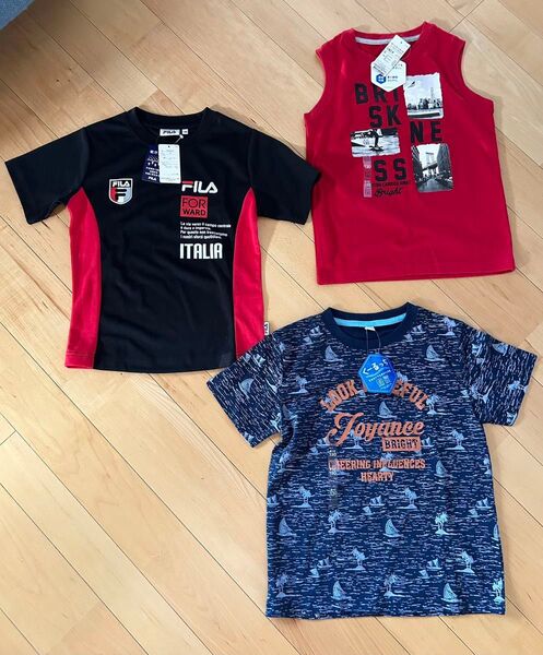 新品未使用 フィラ半袖Tシャツとタンクトップ 3点セット 130cm