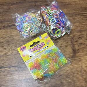 ファンルーム フラワークリップ&シリコンバンド パステル・スタンダードカラー大量 メイキングトイ 手芸 ブレスレット リング
