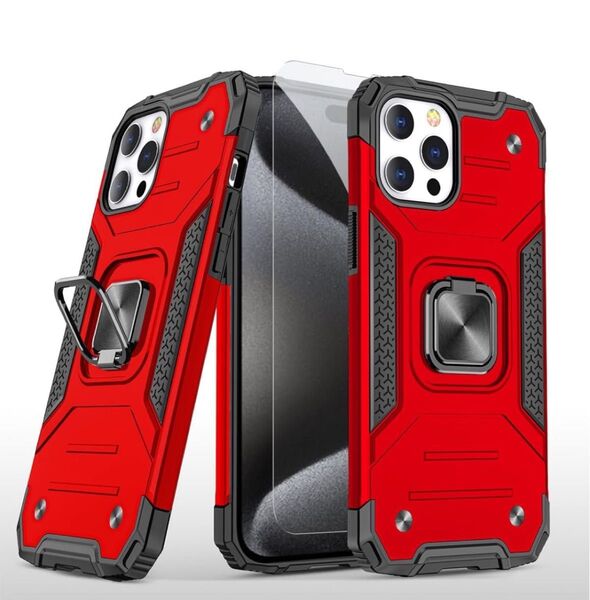 iPhone 15 Pro Max ケース, スマホケース 化 ガラス【ガラスフィルム付属】