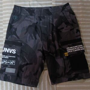 app A BATHING APE ハーフパンツ 迷彩 サルカモ ショートパンツ エイプ