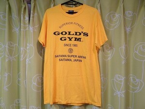 希少 USA製 GOLD GYM JAPAN 日本 埼玉スーパーアリーナ ゴールドジム Tシャツ Mサイズ