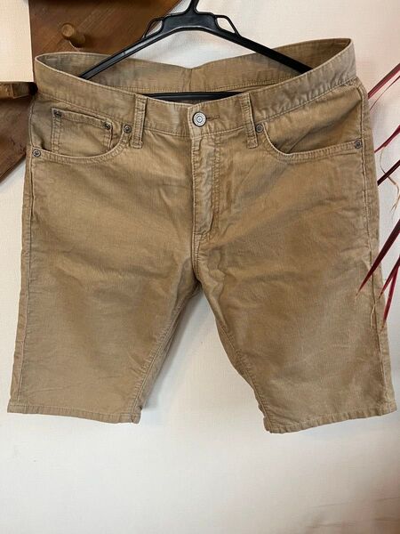 ハーフパンツ ショートパンツ メンズ コーディロイ スリム 短パン