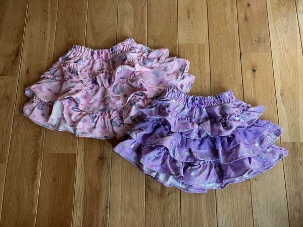 新品 エコネコ 女の子 キッズ ユニコーン フリルキュロット セット 100