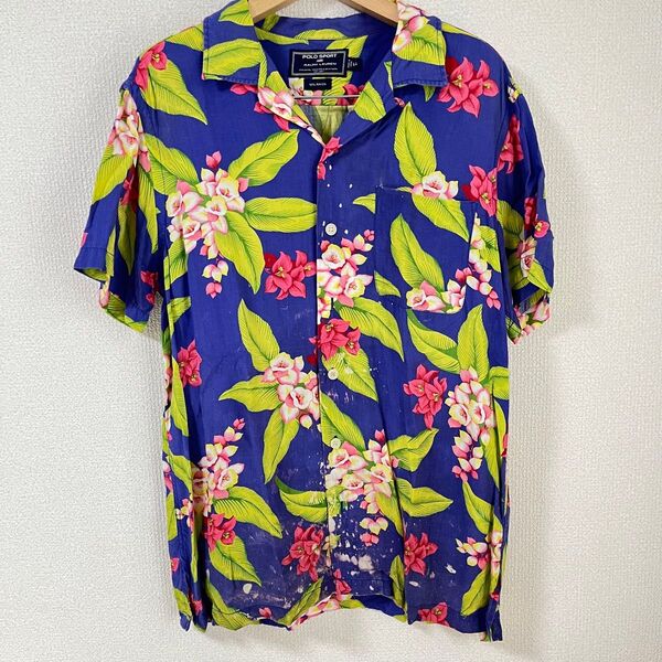 Ralph Lauren ポロスポーツ アロハシャツ レーヨン LL 90s