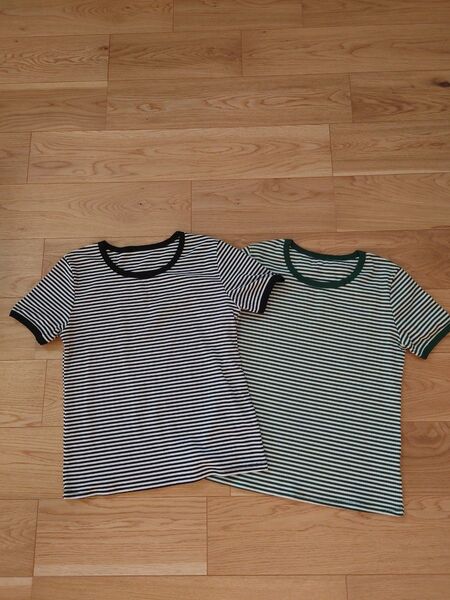 ボーダーTシャツ 2枚セット レディースM 半袖