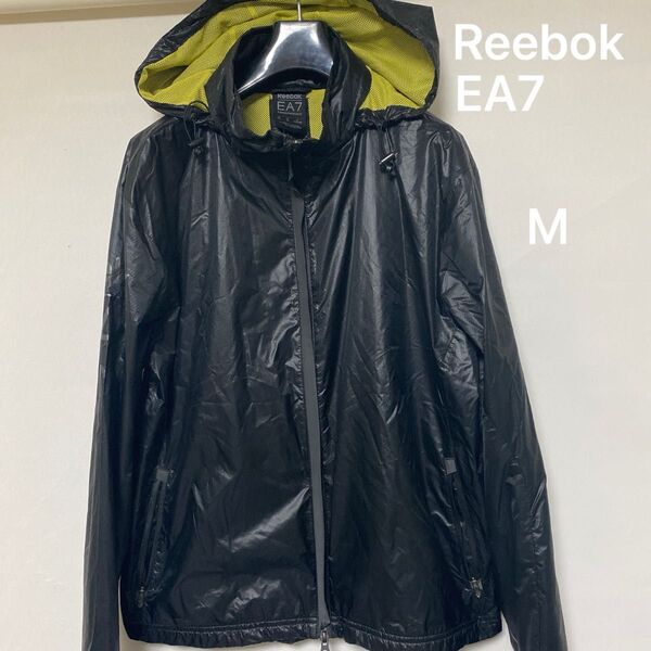 Reebok×EMPORIO ARMANI EA7 リーボック×エンポリオ アルマーニ コラボパーカー(M) ブラック