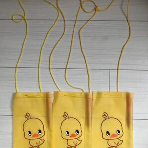 ひよこちゃんストラップホルダー ミニボールペン付き 3セット