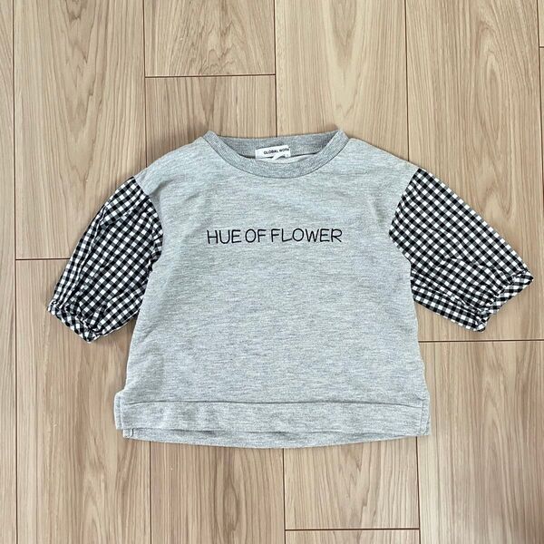 グローバルワーク キッズS 切り替えTシャツ
