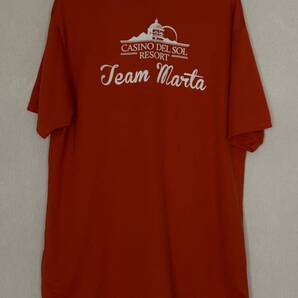 美品 Sport-Tek スポーツテック ベースボールシャツ CASINO DEL SOL RESORT Team Martaカジノデルソルリゾート チームマルタ