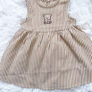 くまストライプワンピース oottbebe