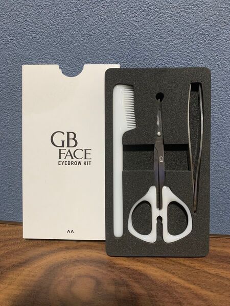 GB FACE 眉カットバサミ 櫛 ピンセット