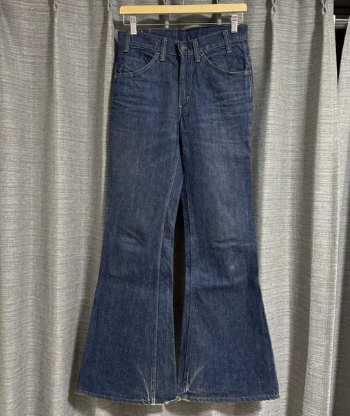 濃紺 希少 80s Levi's 684 ビッグベルボトム フレアパンツ ブーツカット ヴィンテージ デニム USA製 リーバイス ヒッピー 70s W30 L32 76cm