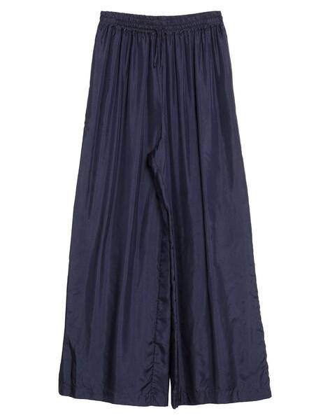 【新品】未使用タグ付 ROBELT COLLINA 7万★薄手シルク100 ハンド染証紙 ワイドレッグ ストレートスラックス★紙タグ表記M 9-11号