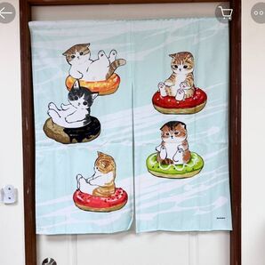 台湾限定モフサンド ドーナツにゃん暖簾のれん 完売正規品