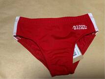 【激安】 DIESEL 水着 ベビー 新品タグ付き 12ヶ月 レッド_画像1