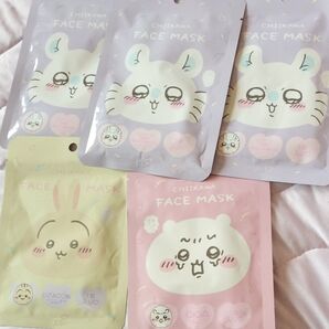 ちいかわ フェイスマスク 5枚セット クーポン利用可