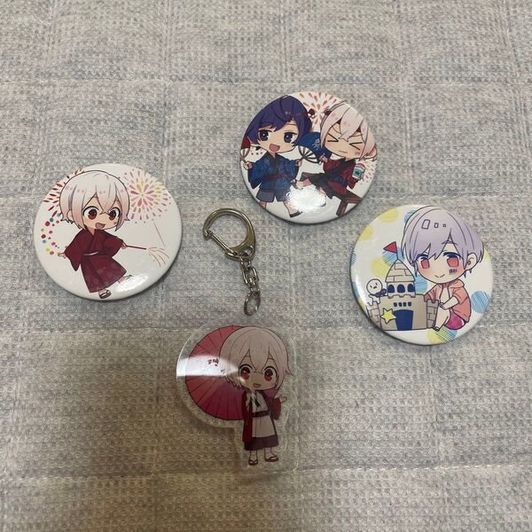 まふまふ 缶バッジ アクリルキーホルダー 雨乞いの宴/晴乞いの宴 2018 セット