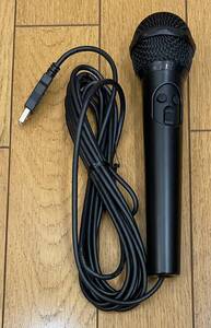 動作確認済♪ハドソン・カラオケJOYSOUND Wii 専用 USBマイクDX・HUJ-MH070212C1(B)です^^。