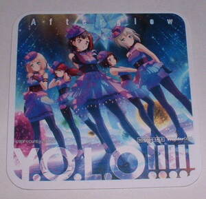 BanG Dream! WonderGOO 非売品 コースター Afterglow「Y.O.L.O！！！！！」バンドリ！美竹蘭 青葉モカ 上原ひまり 宇田川巴 羽沢つぐみ　