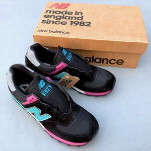 UK製 NEW BALANCE OM576BTP BLACK【30th Anniversary Collection】US9.5D 27.5cm ネオンカラー スエード 新品 イギリス英国製 限定 M576 OG