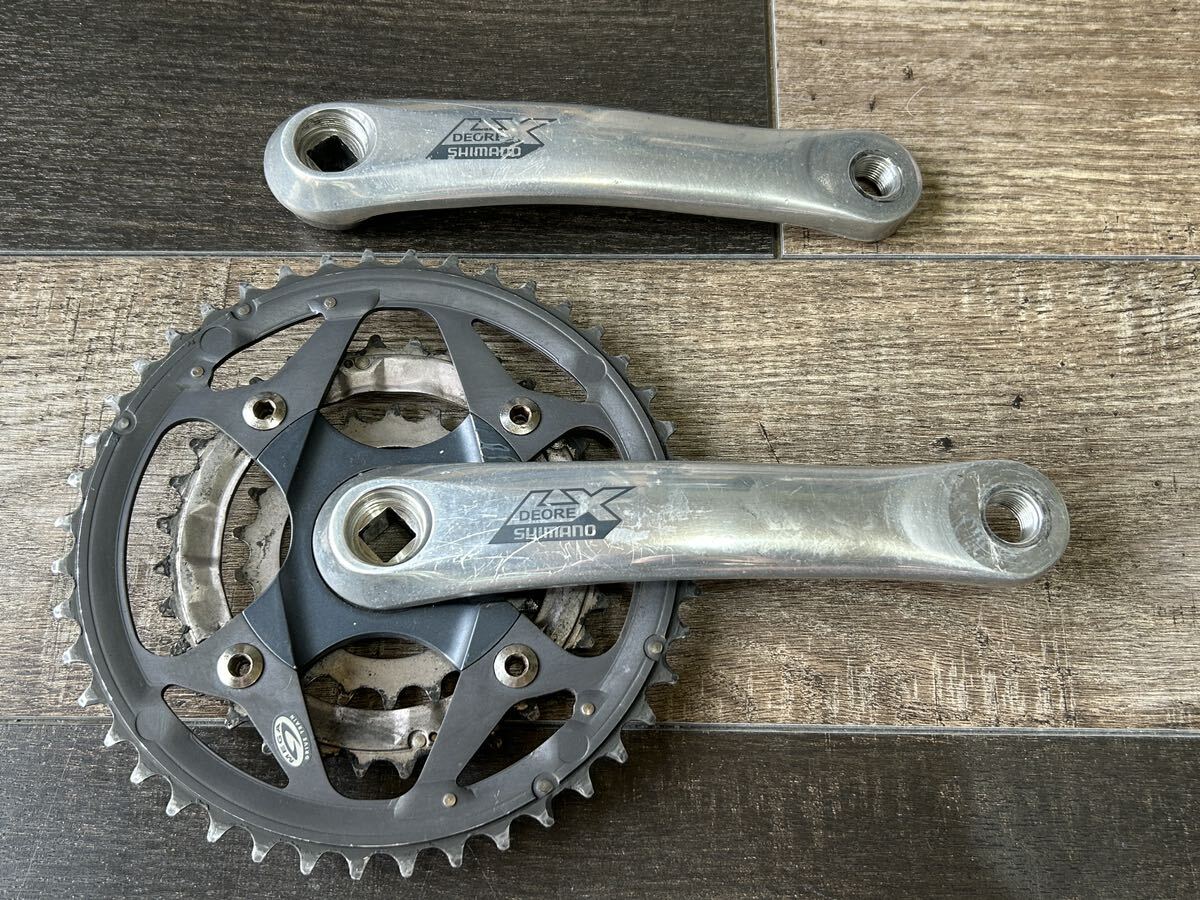 中古 SHIMANO DEORE LX クランク FC-M570 & BB-UN72セット 中古 SHIMANO DEORE LX クランク FC-M570 & BB-UN72セット