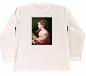 Art hand Auction Parmigianino St. Barbara 드라이 티셔츠 걸작 페인팅 그리스도 아트 롱 티셔츠 롱 티셔츠 긴팔, M 사이즈, 목이 둥글게 파인 옷, 편지, 심벌 마크