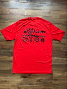 米軍 放出品 Tシャツ 赤 red サイズ M Sports Tek 嘉手納 A.B. KADENA 沖縄 FOUR CHAPLAINS’ RUN T