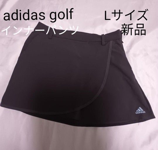アディダス adidas WIND.RDY ストレッチ ラップスカート ゴルフウェア スカート ブラック L グレー寄り