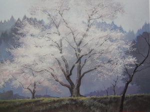 Art hand Auction 浦野資勞, 【早春】, 希少画集画, 風景, 自然, さくら, 桜, 人気作家, 新品額･額装付, 送料無料, lap, 絵画, 油彩, 自然, 風景画