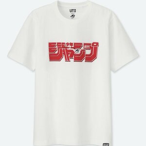 UNIQLO(ユニクロ) - ＭEN ジャンプ50thグラフィックT（半袖） ( 新品・未着用・タグ付き・Lサイズ・NIGO・白・Tシャツ・ロゴ )