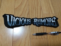 VICIOUS RUMORS 刺繍 バックパッチ ワッペン ヴィシャス・ルーマーズ / iron maiden metallica motorhead overkill slayer_画像1