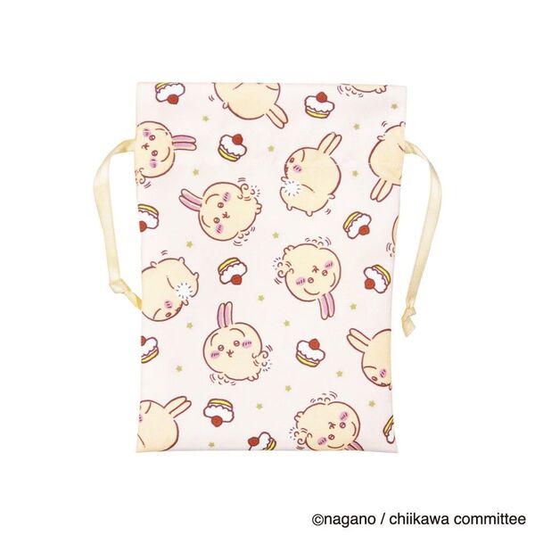 ★再出品承ります★【新品・未開封】ちいかわ 巾着(うさぎ) ミニ巾着袋 メイクポーチ 小物入れ