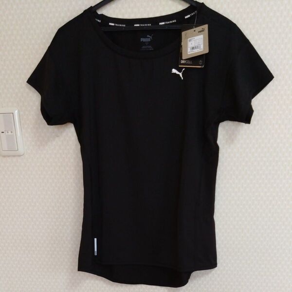 プーマ トレーニング Tシャツ フィットネス サイドメッシュ (520676) BLACK レディース S 半袖