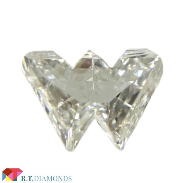 ダイヤモンド!アルファベットW/Mの形! Gカラー SI1/0.361ct/RT0569/CGL