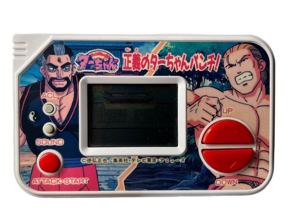 ジャンク バンダイ 正義のターちゃんパンチ! ゲームウォッチ ポケットクラブ レトロ 当時物 BANDAI