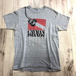 古着 Old Hanes ヘインズ Tシャツ CAYMAN ISLANDS ケイマン諸島 MADE IN USA サイズL